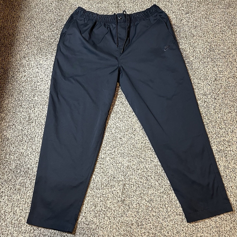 Nike Club Woven Pants Black XL HJ1997-010 Athletic Track Trousers Drawstring
